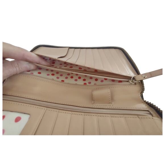 KATE SPADE Leather Wellesley Zip Around Travel Wallet for Passport & Documents - Picture 4 of 13